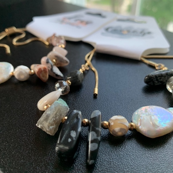 Dainty Pull Tie Chain Healing Crystal Bracelet - Picture 7 of 7